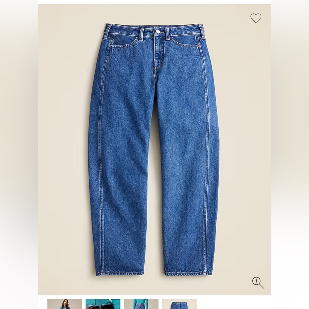 J.Crew High Rise Barrel Leg Jeans